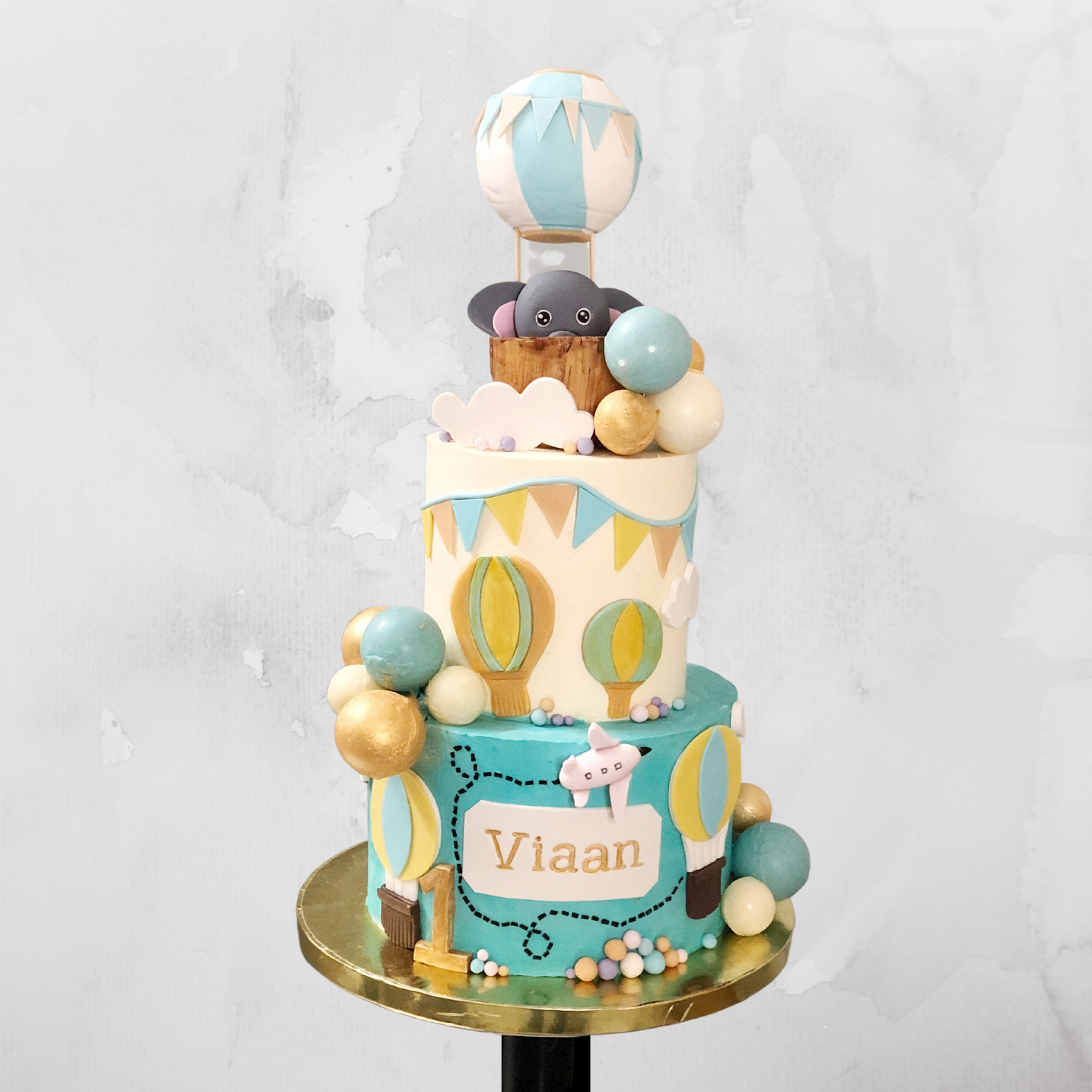 Hot Air Balloon Theme Cake